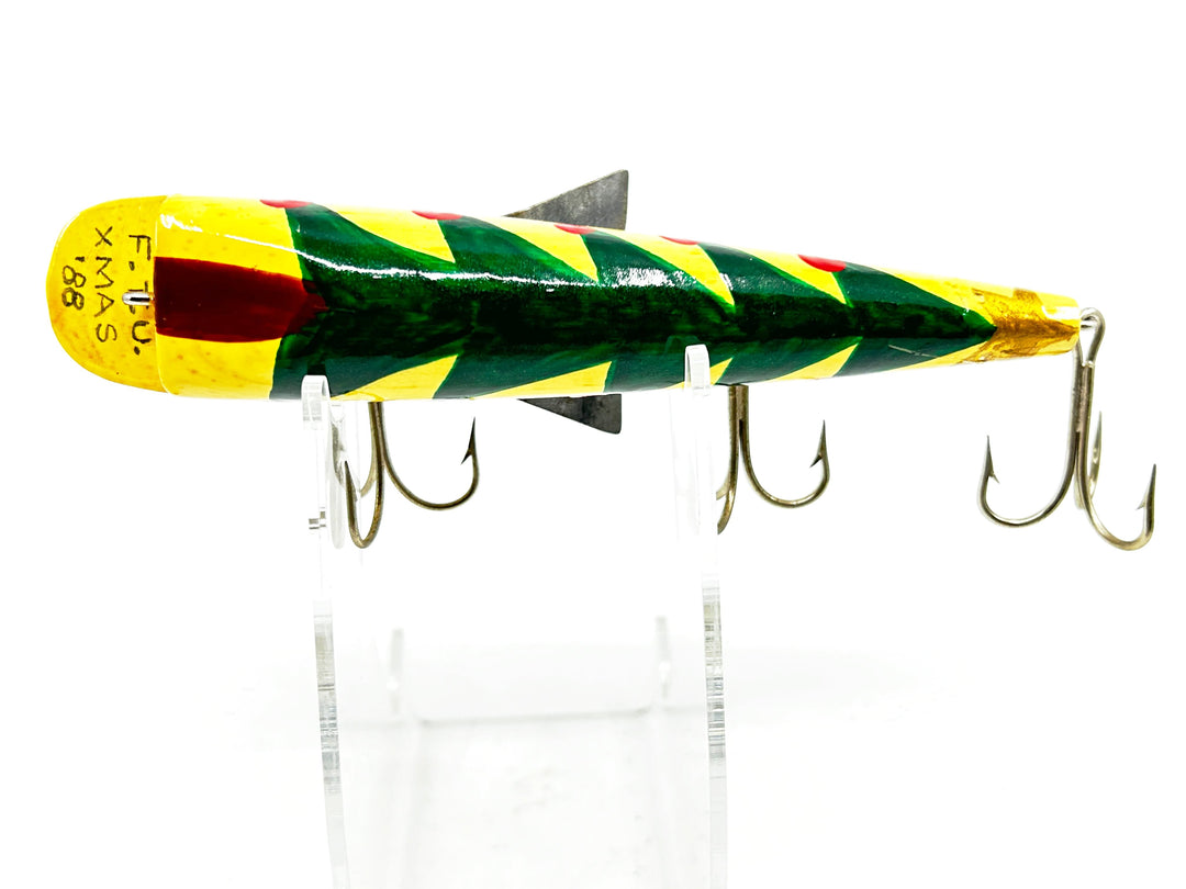 Alzbaits Al Tumas 1988 Christmas (Tree) FinFish Bait Musky Lure -SIGNED!-Tough