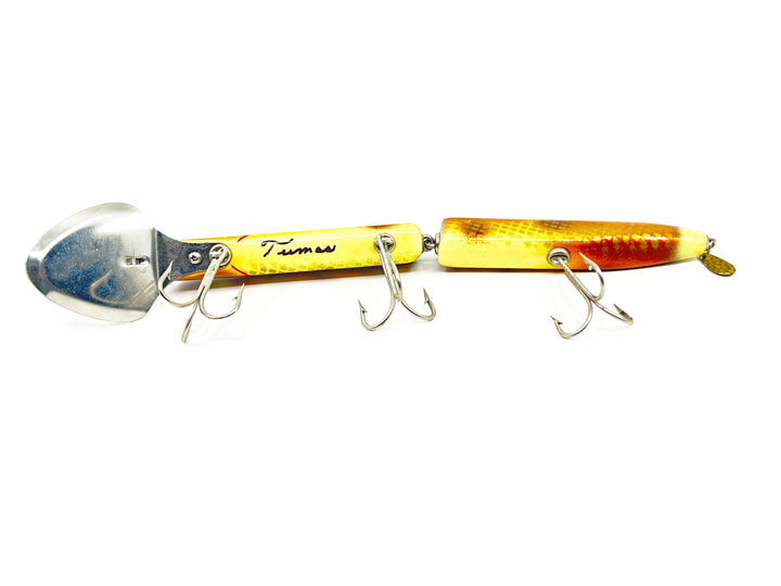 Alzbaits Al Tumas Jointed Musky Lure Musky Golden Perch Color-SIGNED-TOUGH!