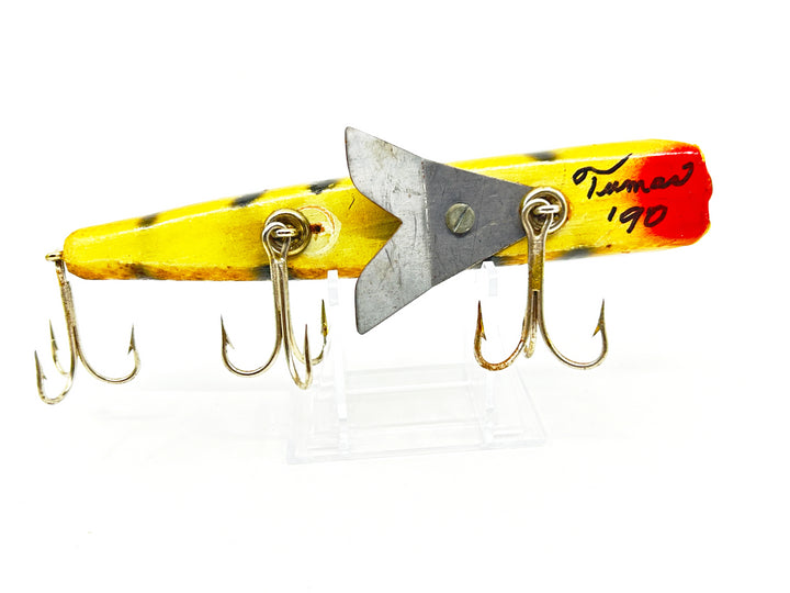 Alzbaits Al Tumas FinFish Musky Lure Perch Color SIGNED! - Older Variant '90 No Eyes