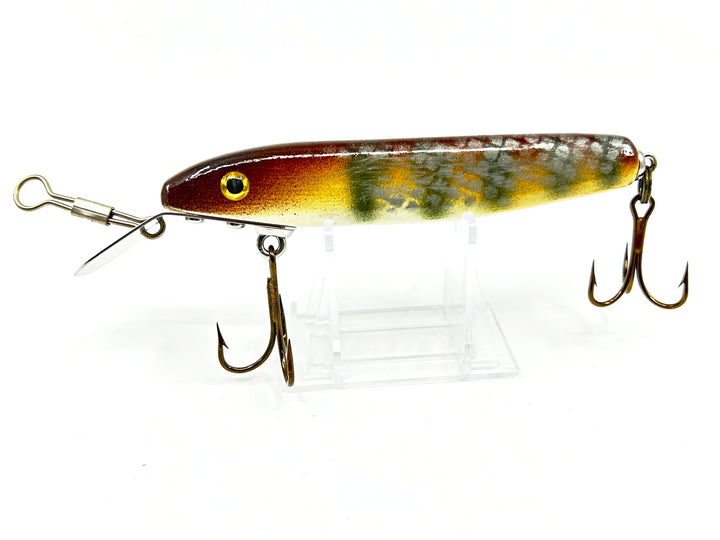 Alzbaits Straight Pikie Musky Lure Creek Light Perch Color - SIGNED!