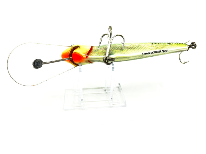 Bagley Monster Shad MSDD-H79SH Hot Blue Chartreuse on Silver Holo Prizm Color - Tough