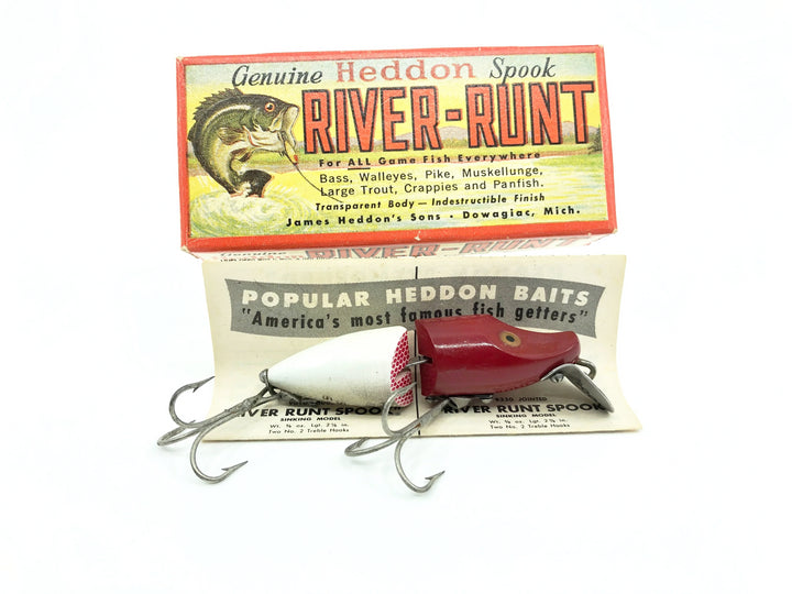 Heddon Jointed Sinking River Runt 9330 RH Red Head Color with Box