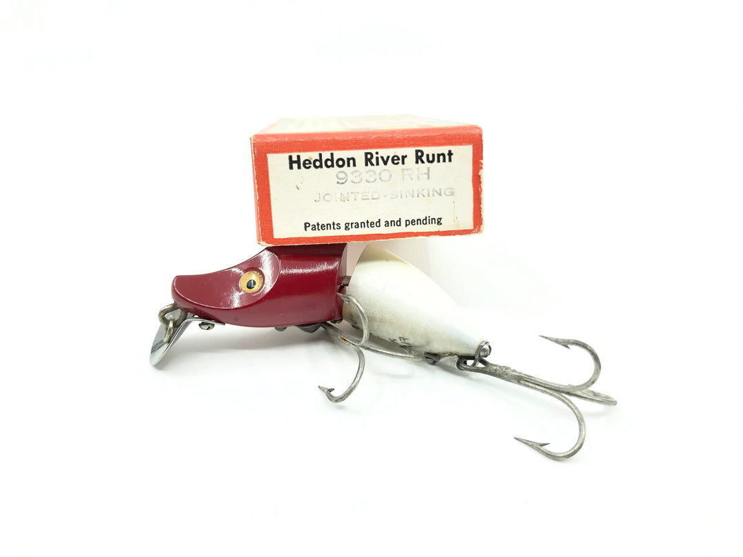 Heddon Jointed Sinking River Runt 9330 RH Red Head Color with Box