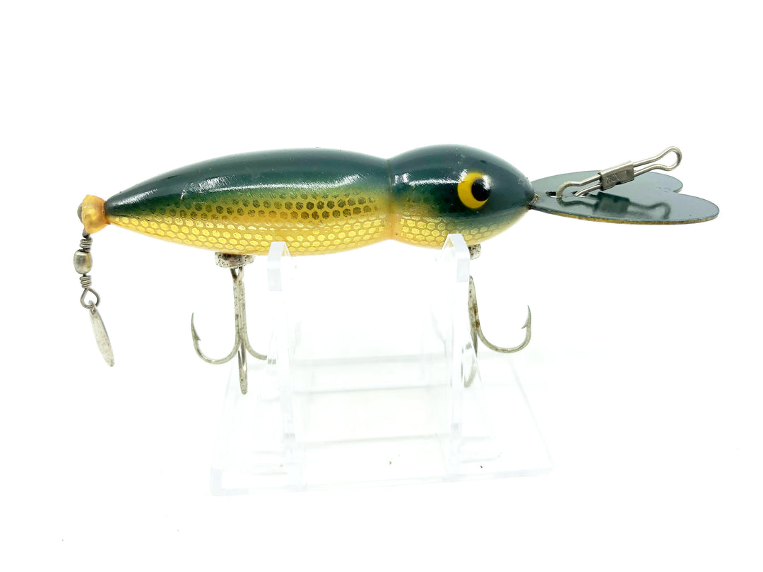 Whopper Stopper Hellbender, Aqua Blue Gold Scales Color