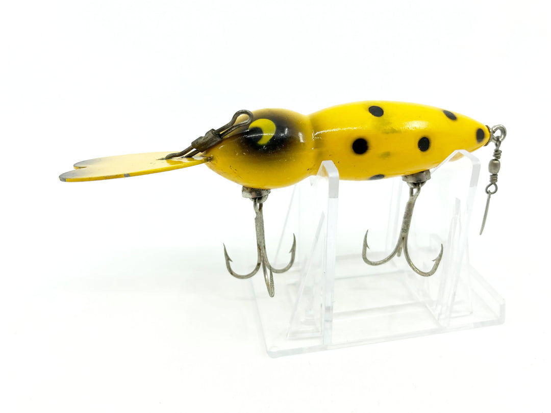 Whopper Stopper Hellbender, Yellow with Black Dots Color