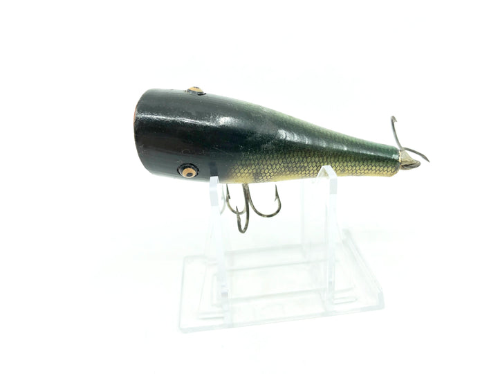 Creek Chub 3200 Plunker, Perch Color 3201, Wooden Lure TE