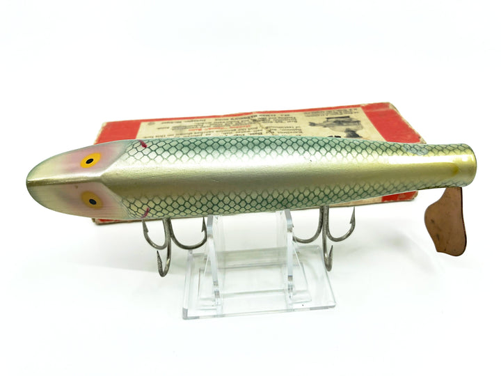 Heddon Wooden Giant Musky Flaptail 7050 SD Shad Color with Box