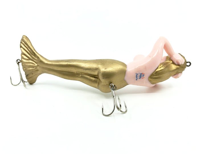 Happy Hooker Novelty Mermaid Lure Gold Hair and Legs Color - 7" Size