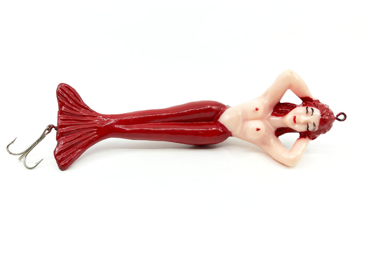 Happy Hooker Novelty Mermaid Lure Red Hair and Legs Color - 7" Size