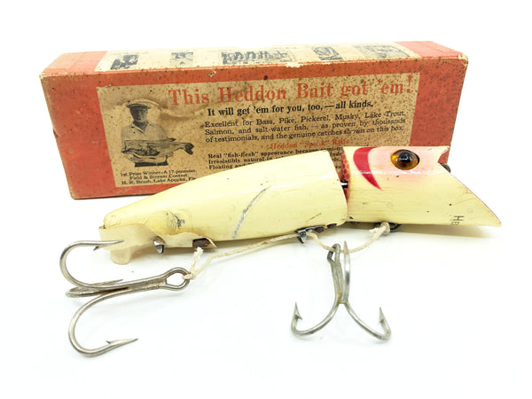 Heddon King Zig Wag 8362M White Red Gills Color with Extended