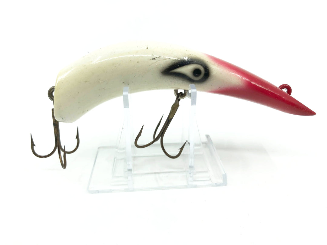 Vintage Lazy Ike Musky Ike Lure in Red and White Color