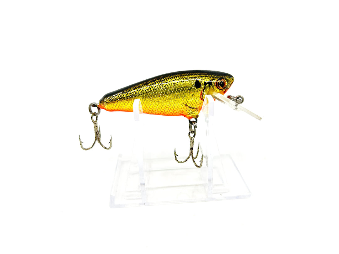 Bagley Small Fry Shad - Vintage Bait - Gold Foil Black Back Orange Belly