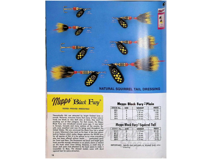 1981 Mepps Lures Catalog