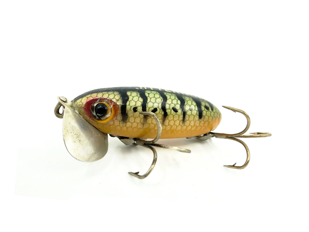 Arbogast Jitterbug Perch Color, Vintage Bugged-Eyed Model