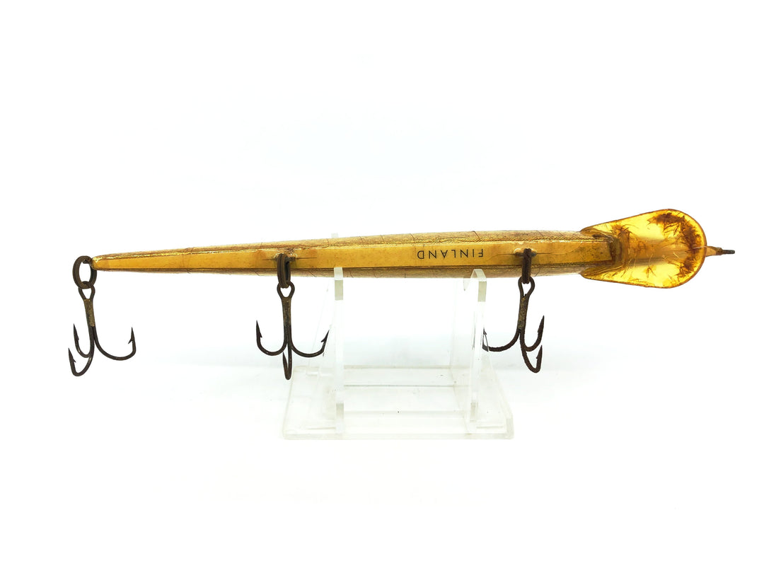 Palsa Floating Minnow Musky Size, Gold/Black Back Color