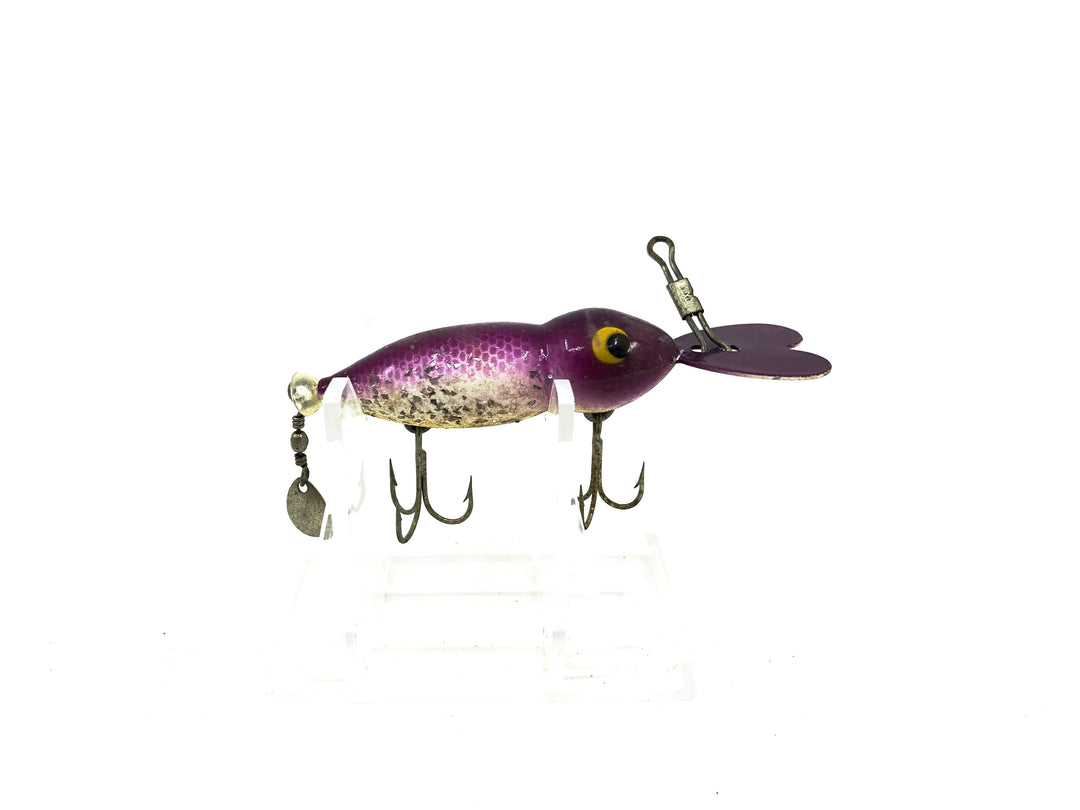 Whopper Stopper Hellbender, Purple Back/Silver Sparkle Color