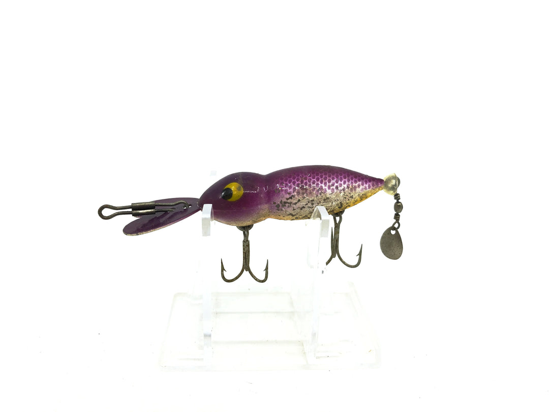 Whopper Stopper Hellbender, Purple Back/Silver Sparkle Color