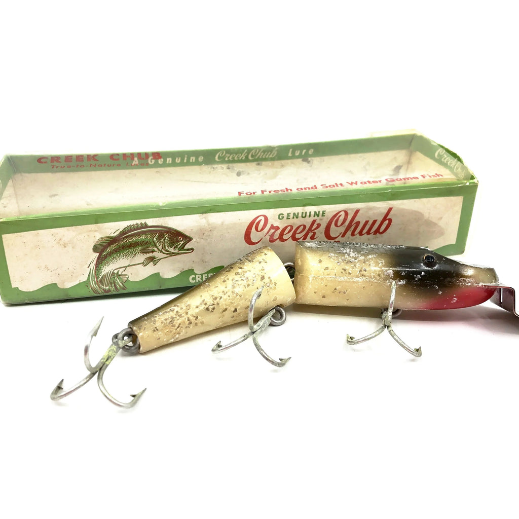 CREEK CHUB 3018 TE Jointed Husky Pikie Silver Flash Fishing Lure + Correct  Box