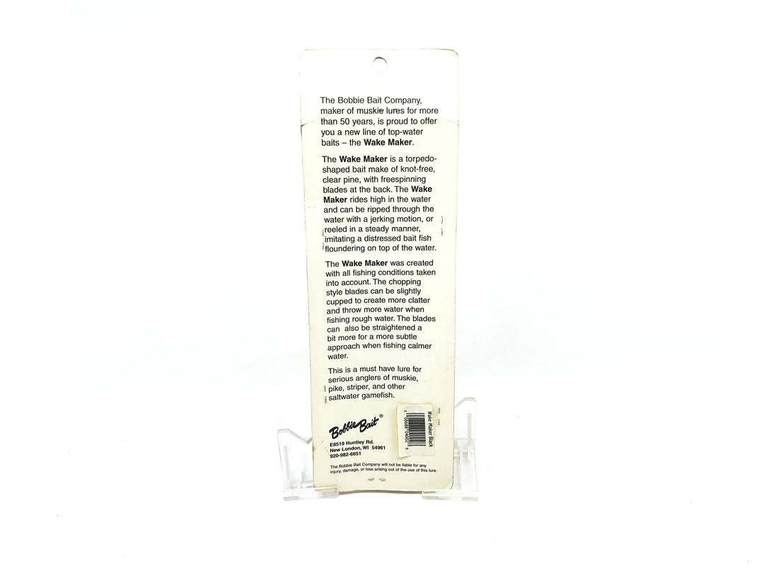 Bobbie Bait WakeMaker, Black Color on Card