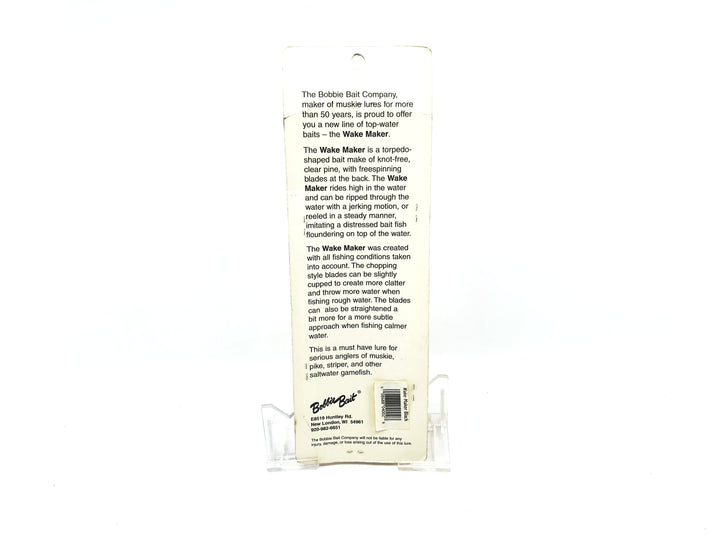 Bobbie Bait WakeMaker, Black Color on Card