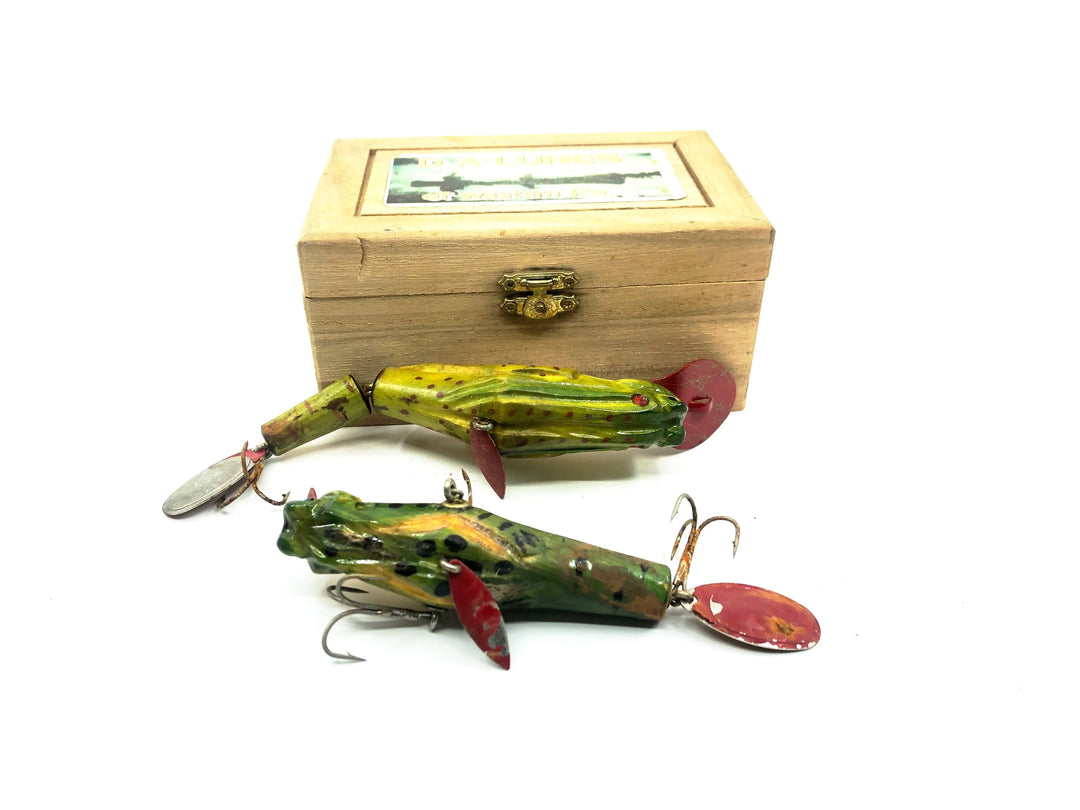 D.A Lures of Western Pennsylvania, Jointed Frog Bait Combo Lure with Box