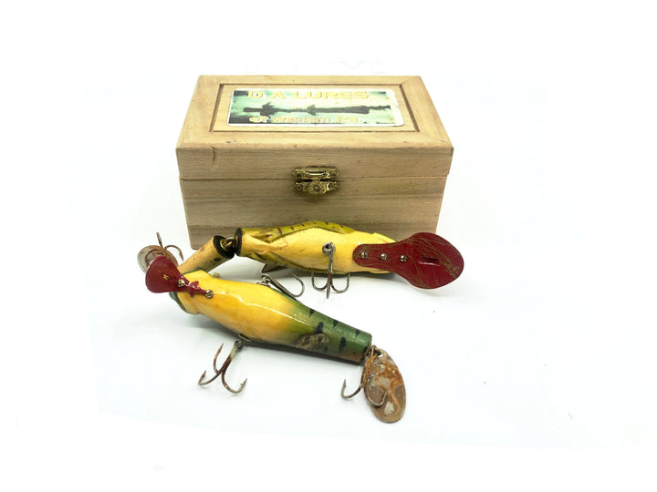 D.A Lures of Western Pennsylvania, Jointed Frog Bait Combo Lure with Box