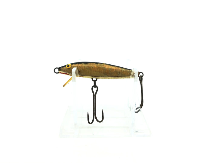 Vintage Rapala Floating Minnow F07G Gold/Black Back Color