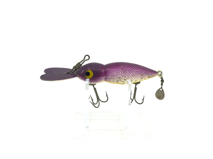 Whopper Stopper Hellbender, Purple Back/Silver Sparkle Color