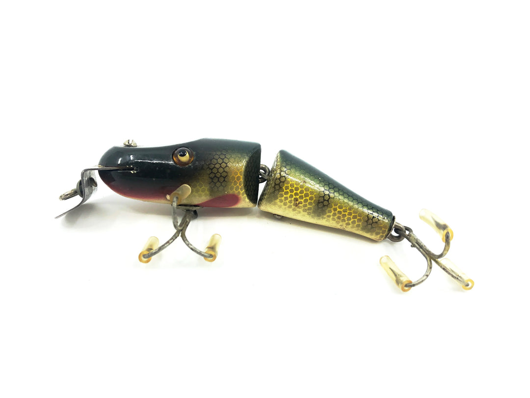 Creek Chub Wooden 2700 Baby Jointed Pikie Minnow, #01 Perch Color