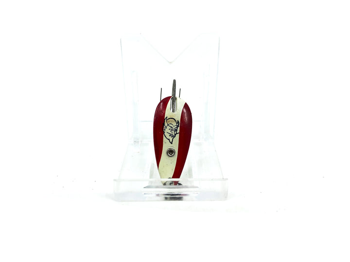 Vintage Eppinger Dardevle Midget Weedless, Color 16 Red Devle