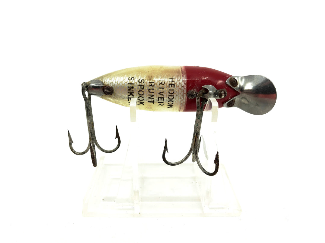 Heddon River Runt Spook Sinker 9110 RH Red Head White Body Color