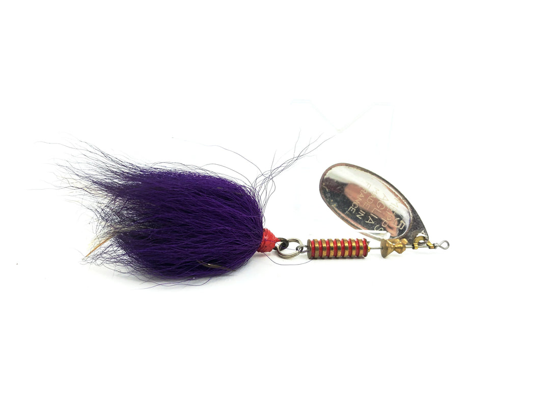 Mepps Musky Killer, Silver Blade/Purple, White Bucktail