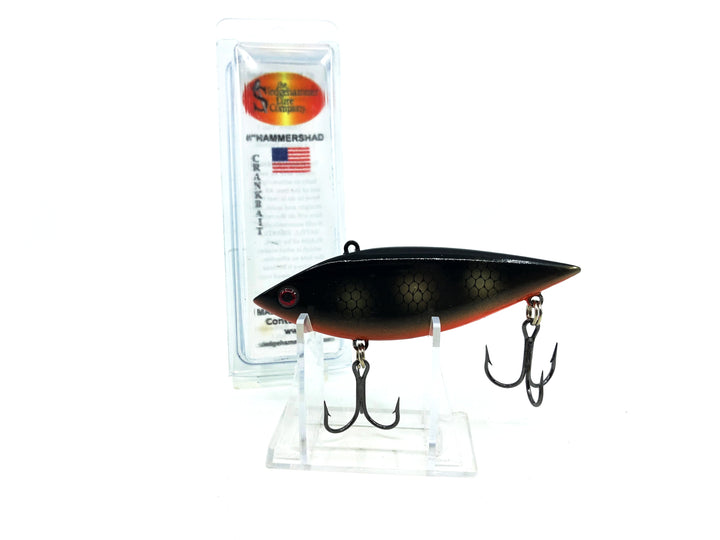 The Sledgehammer Lure Company 4" Hammershad, Black Gold Scale