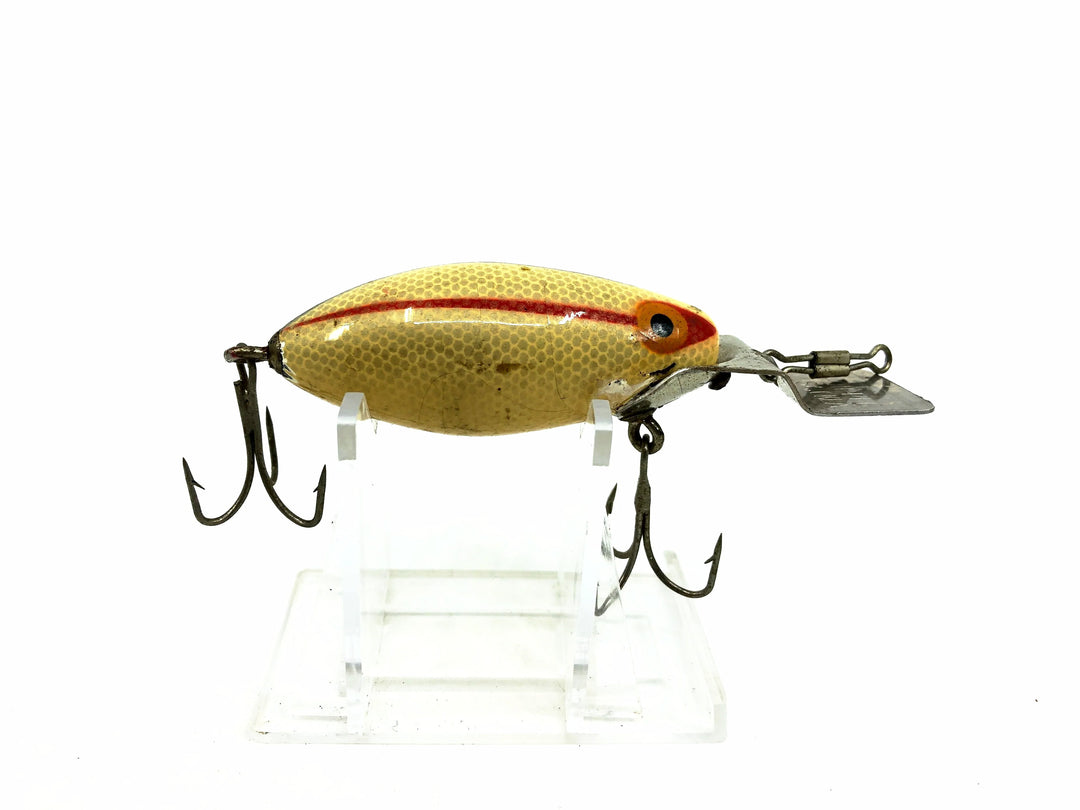 Tulsa Tackle DI-Dipper, Silver Shad/Black & Red Stripes Color.