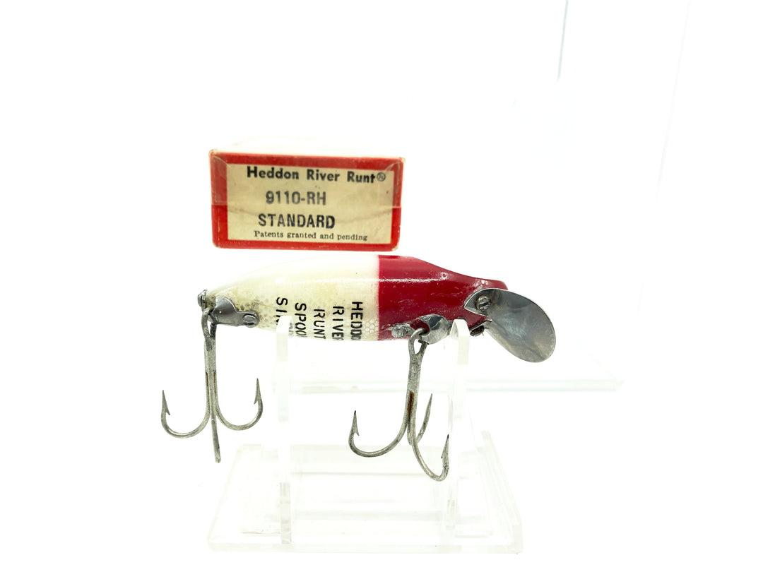 Heddon River Runt Spook Sinker 9110-RH Red Head White Color with Box