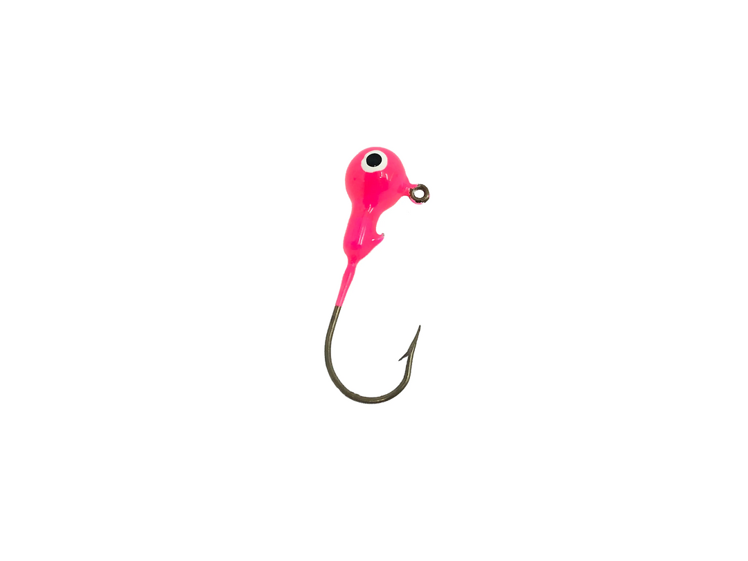 1/10oz Essential Round Ball Jig, Pink Color- 8 Pack