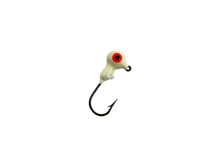 2/25oz Essential Round Ball Jig, White Color- 8 Pack