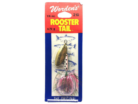 Worden's Rooster Tail 210 RBOW Rainbow New Old Stock – My Bait