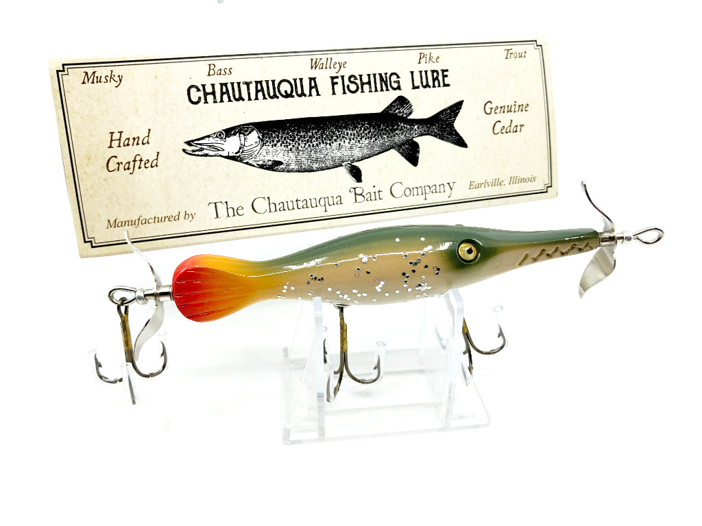 Chautauqua Custom Topwater Gar in Silver Flash Color