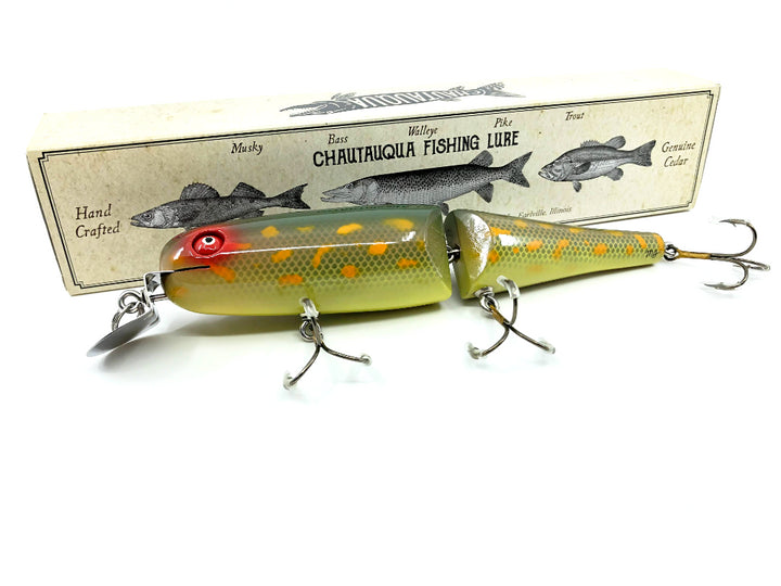 Jointed Chautauqua 8" Minnow Musky Lure Spanish Olive 2020 Color