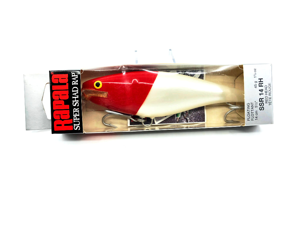 Rapala Super Shad Rap SSR-14 RH Red Head Color Lure New in Box Old Sto – My  Bait Shop, LLC