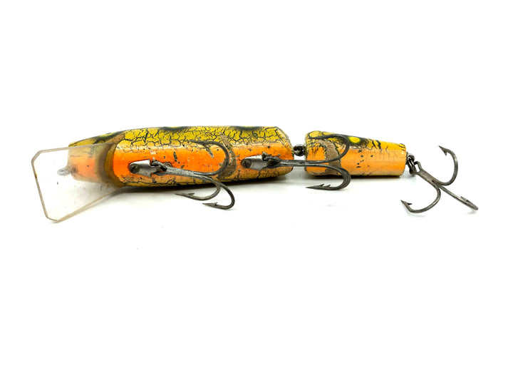 Wiley Jointed 6 1/2" Musky Killer in Yellow Crackle Frog Color