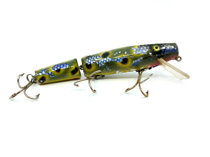 Wiley Jointed 6" Musky Killer in Dark Frog Color Warrior-Peeling Paint