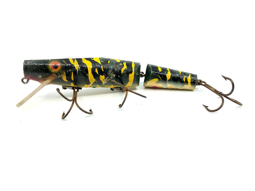 Wiley Jointed 6" Musky Killer in Dark Frog Color Warrior-Fisherman Re-Paint