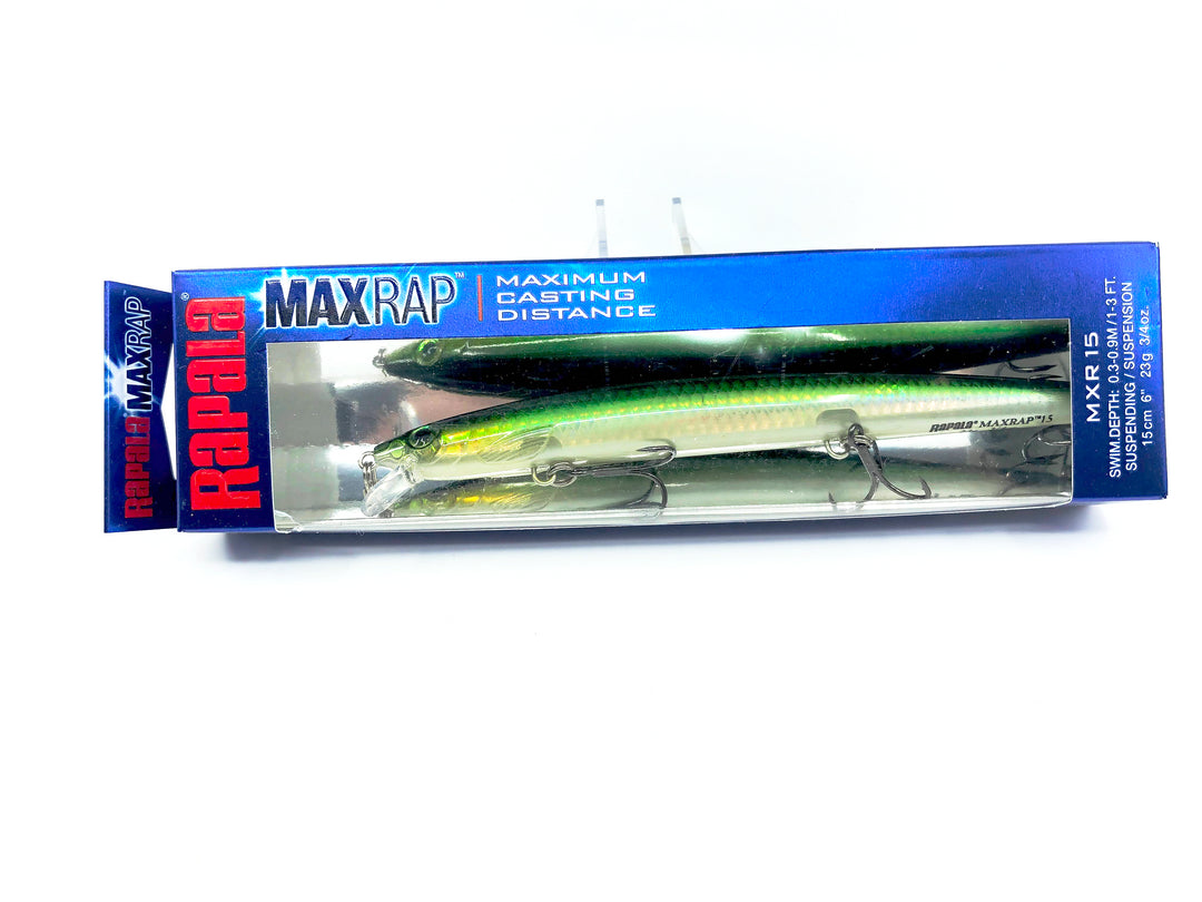 Rapala MaxRap MXR-15 FG Flake Green New with Box Old Stock