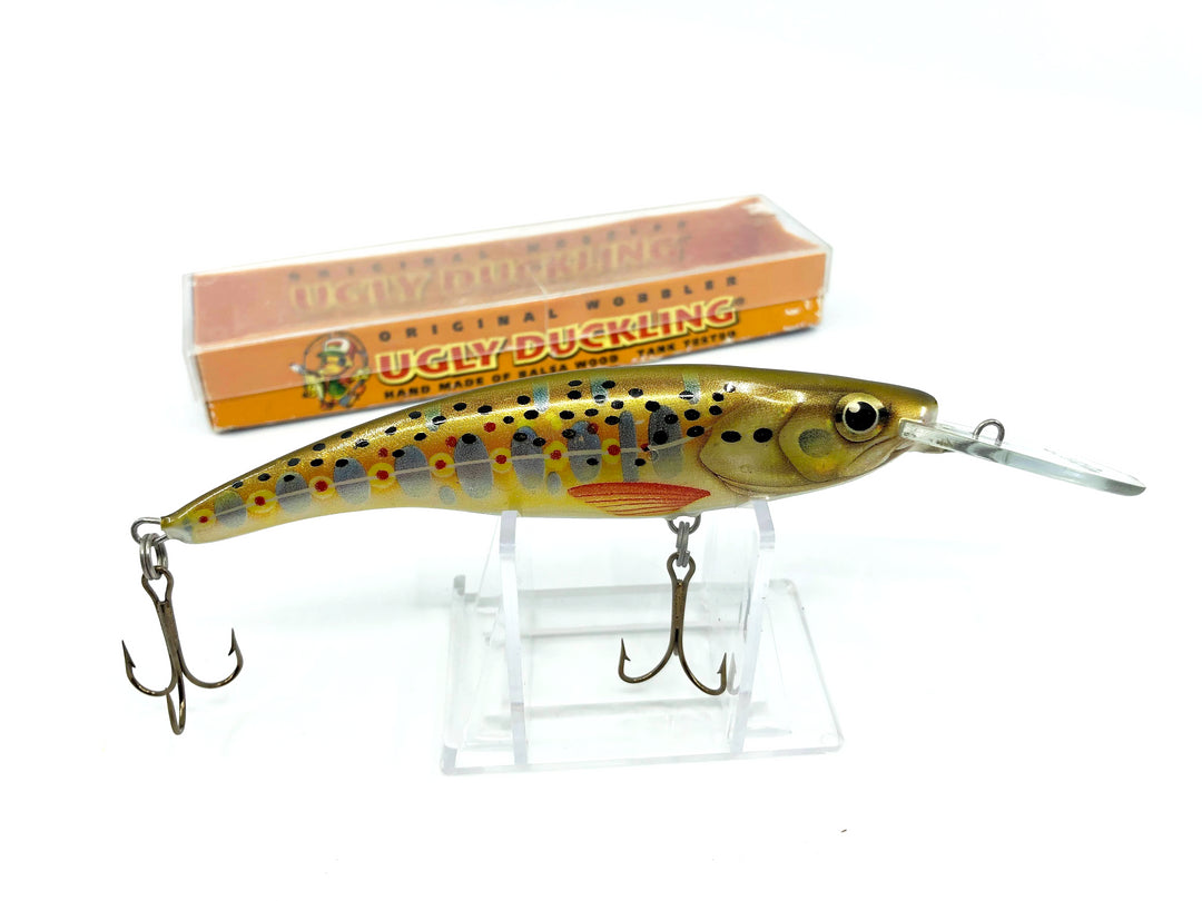 Ugly Duckling Balsa Jointed Lure BT Brown Trout Color Size 11 New with Box Old Stock