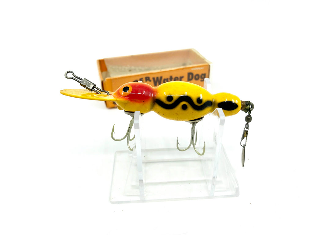 Vintage Wooden Bomber Water Dog 1657 Yellow Black Shadow Color with Bo – My  Bait Shop, LLC