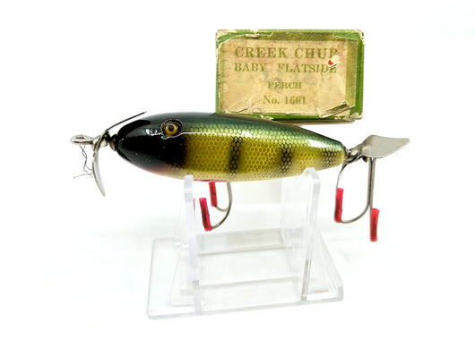 Creek Chub 1600 Baby Flatside (Injured Minnow) in Rare NRA Stamped 