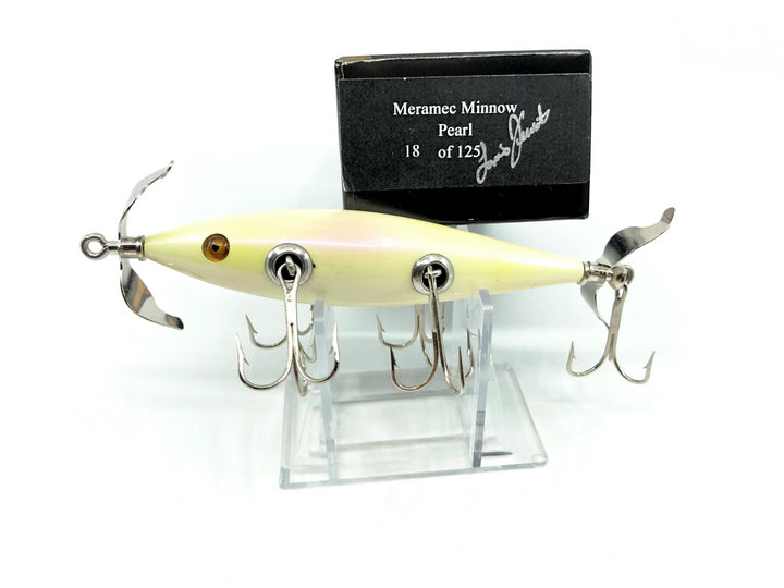 Little Sac Bait Company Meramec Minnow Pearl Color Signed Box 18/125