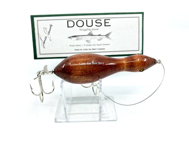 Little Sac Bait Company Douse (Struggling Mouse) Natural Cedar Color Signed Box